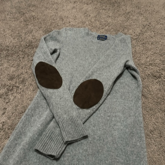 Ralph Lauren Polo Sweater Dress-Sz XS-Gray-Italian Yarn- - Picture 15 of 16